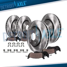 11.65" Front 11.50" Rear Disc Rotor Brake Pad for 2008-2013 Nissan Rogue Select