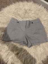 Maurices 9/10 Light Gray Women s Casual Cotton-Blend Shorts