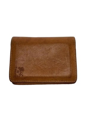 IL BISONTE Card Case Leather CML Plain Men's