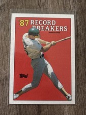 1988 TOPPS MLB BASEBALL RECORD BREAKER CARD OAKLAND ATHLETICS MARK MCGWIRE #3