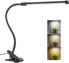 LED Desk Lamp Dimmable Eye Care Reading Light 3 Color Changing small, Black