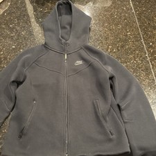 Nike Sportswear Tech Fleece Kids L Full Zip Hoodie - Black CU4489-010