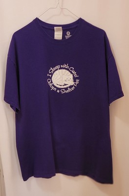 WOMEN'S SIZE XL ULTRA COTTON GILDAN ADOPT A SHELTER PET T-SHIRT 