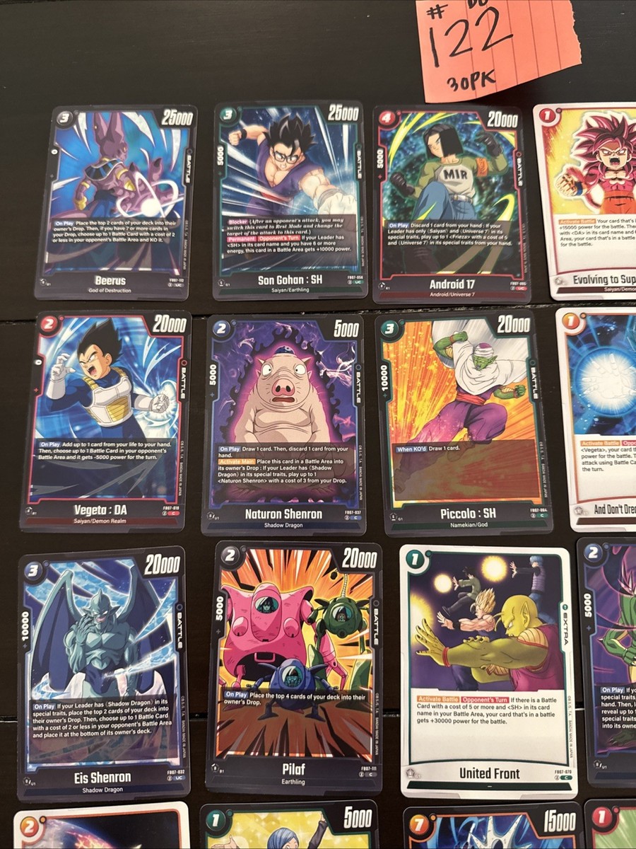マイナー ★ ドラゴンボール カード MINT! Dragon Ball Z 30 NEW Fusion World Blazing Aura FB02 Bundle