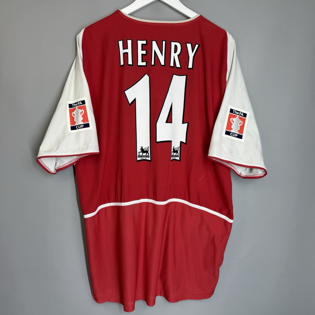 洋楽 ARSENAL / HICK LIFE ARSENAL LONDON 2002 2004 HOME FOOTBALL SHIRT JERSEY NIKE sz XL #14