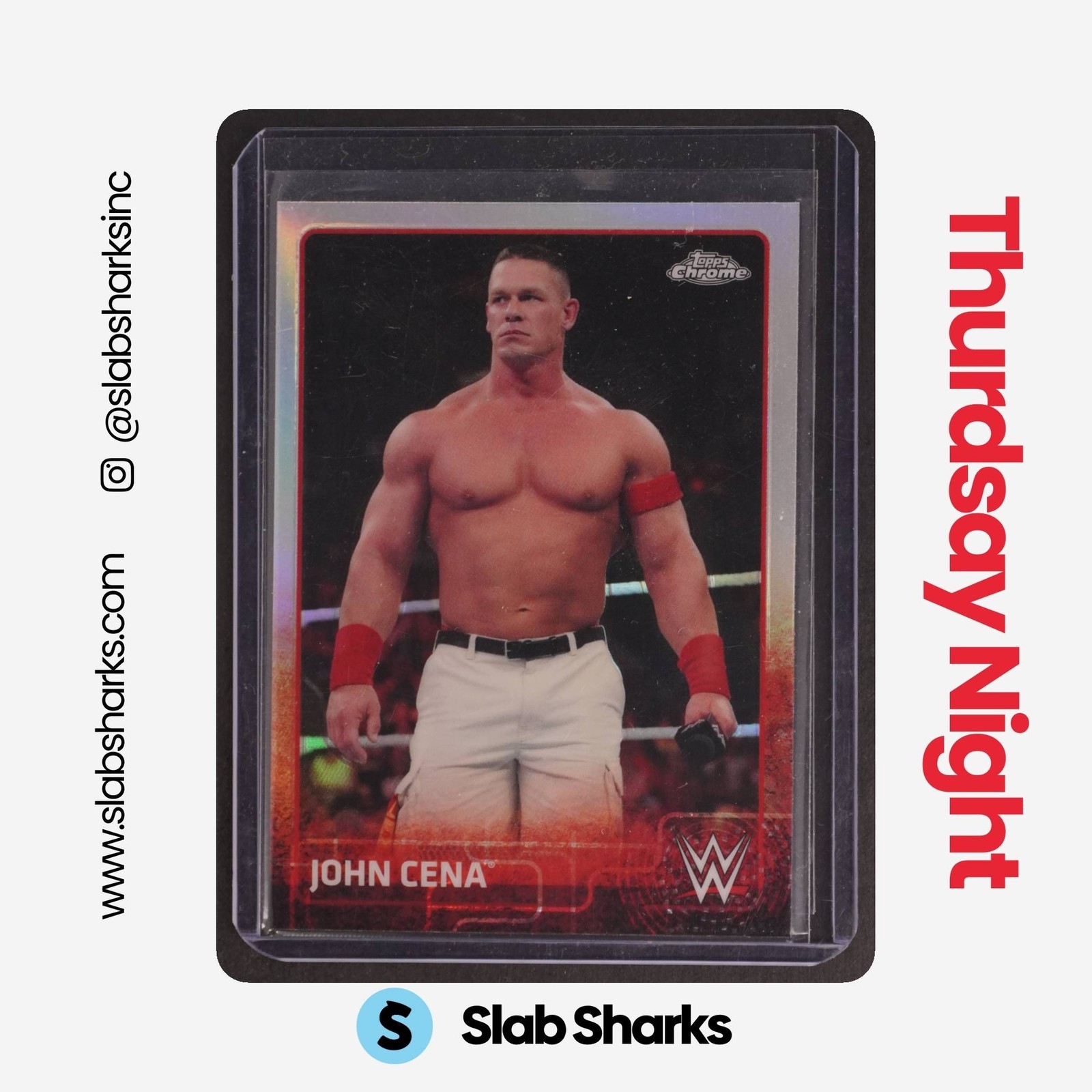 2015 TOPPS CHROME WWE #38 JOHN CENA