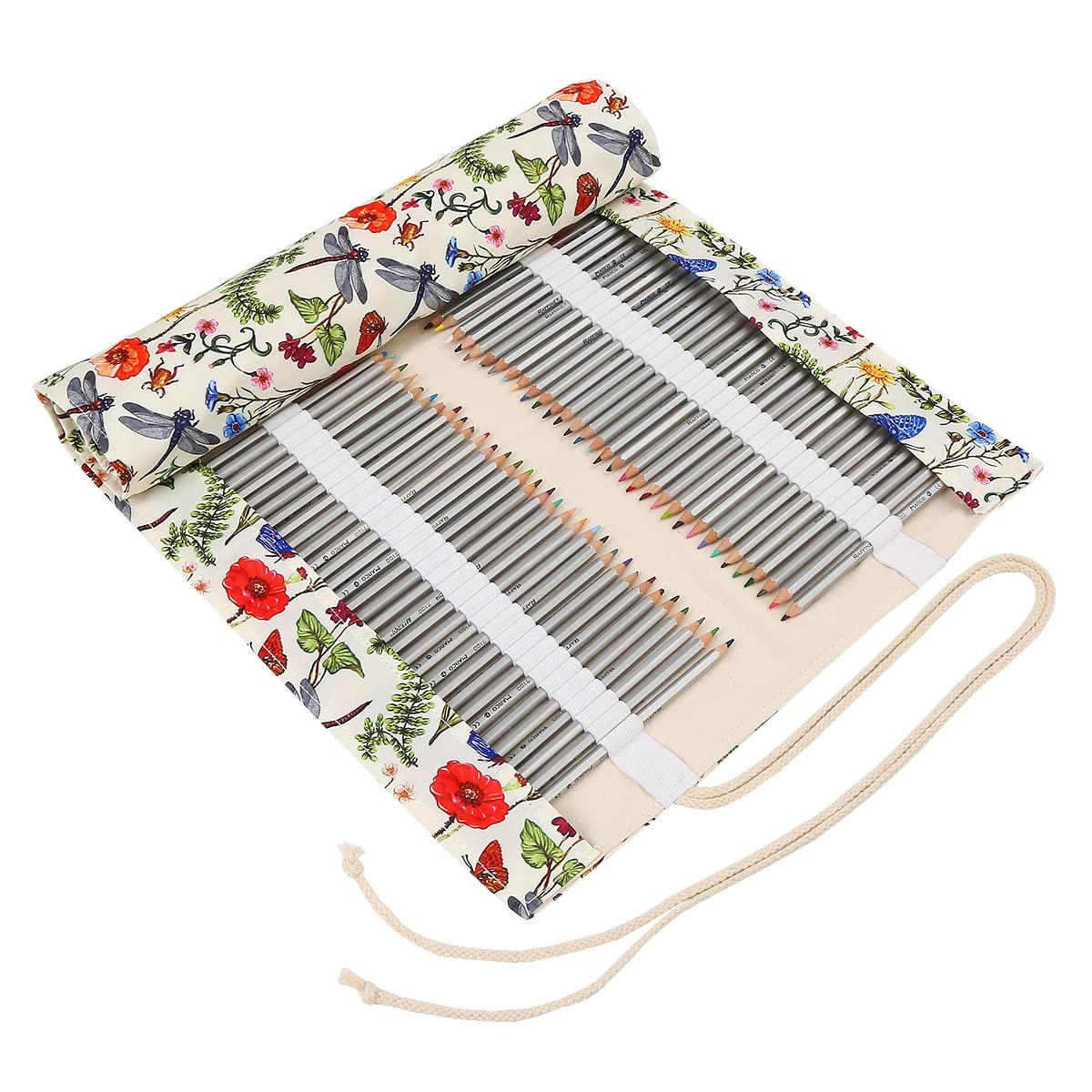 Roll Wrap Up Pencil Pouches Holder&iuml;&frac14;&OElig;travel Drawing Color