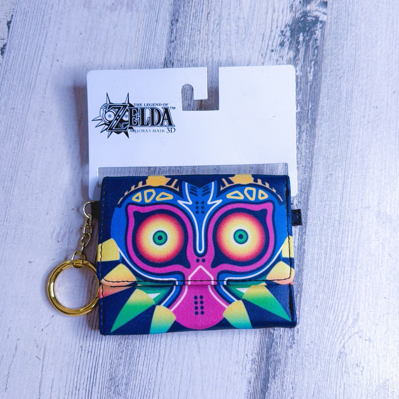 Hot Topic 2016 The Legend of Zelda: Majora's Mask mini tri-fold wallet NEW
