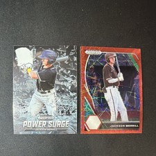 Panini Prizm Draft Picks Jackson Merrill Power Surge Baseball Card Lot 2021