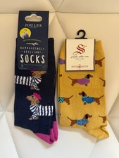Zwei Paar Dackel Socken Einheitsgröße Damen neu mit Etikett
