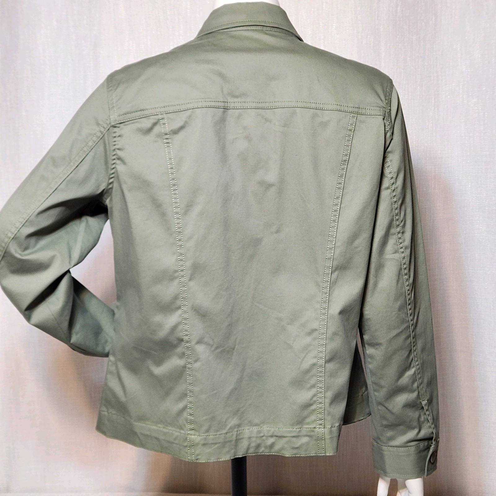 Croft And Barrow Button Down Jacket Green - image 15