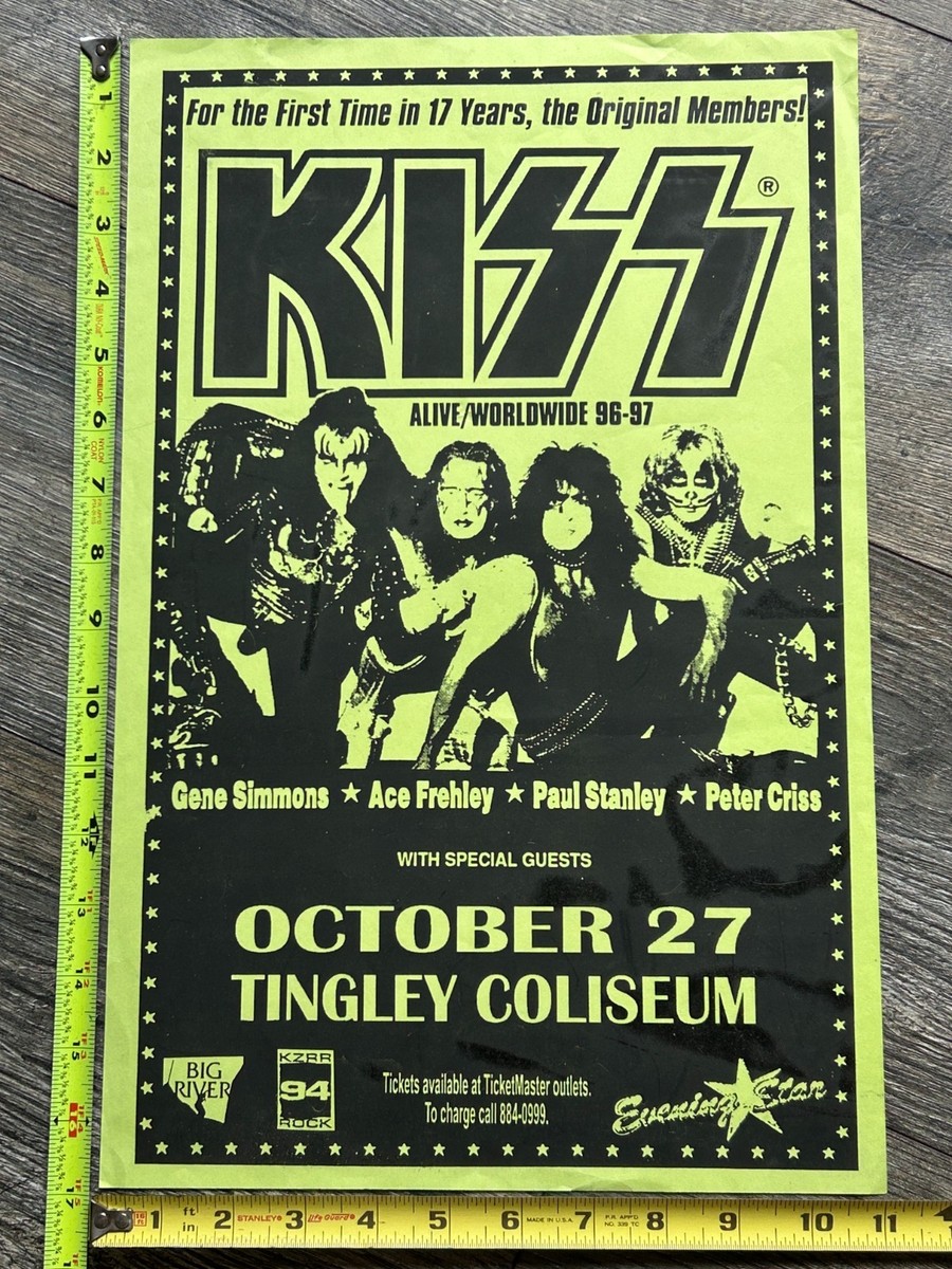 KISS Concert Poster Alive Reunion Tour Albuquerque New Mexico