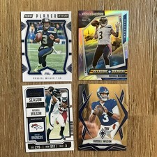 Russell Wilson 4-Card Lot - Seattle Seahawks, Denver Broncos, & NY Giants