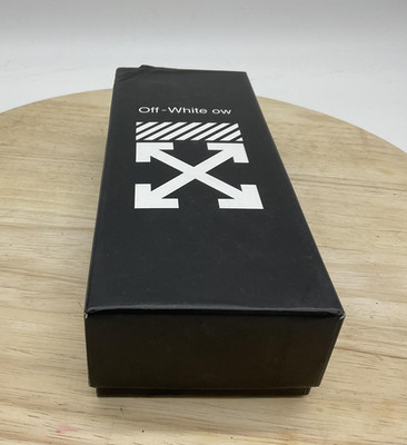 Off-White Case Mens Black Arrow Logo Rectangular Cardboard Storage Box Packaging