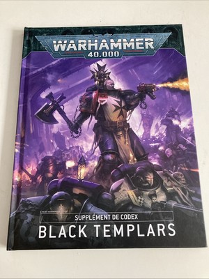 Warhammer 40K Black Templars Codex Ergänzung Hardcover Buch Neu nicht versiegelt