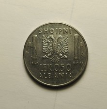 ALBANIA - Vittorio Emanuele III° - 0,50 lek (1940) BB / Occupazione italiana 