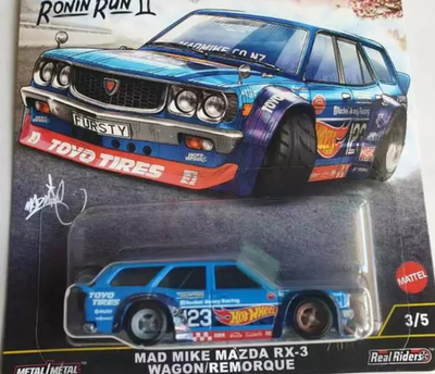 INHAND 2025 Hot Wheels Premium Ronin Run ll ' MAD MIKE MAZDA RX-3