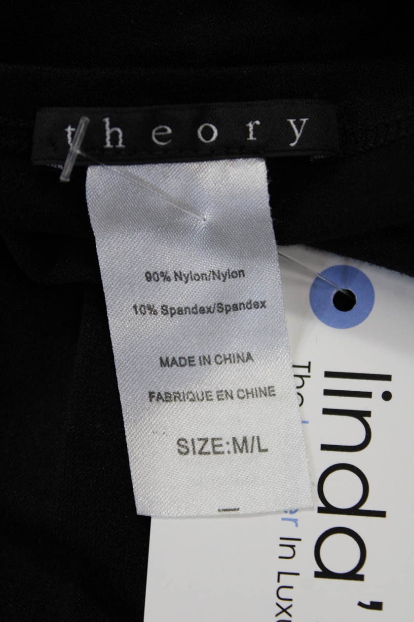 Theory Womens Basic Black Square Neck Sleeveless … - image 5