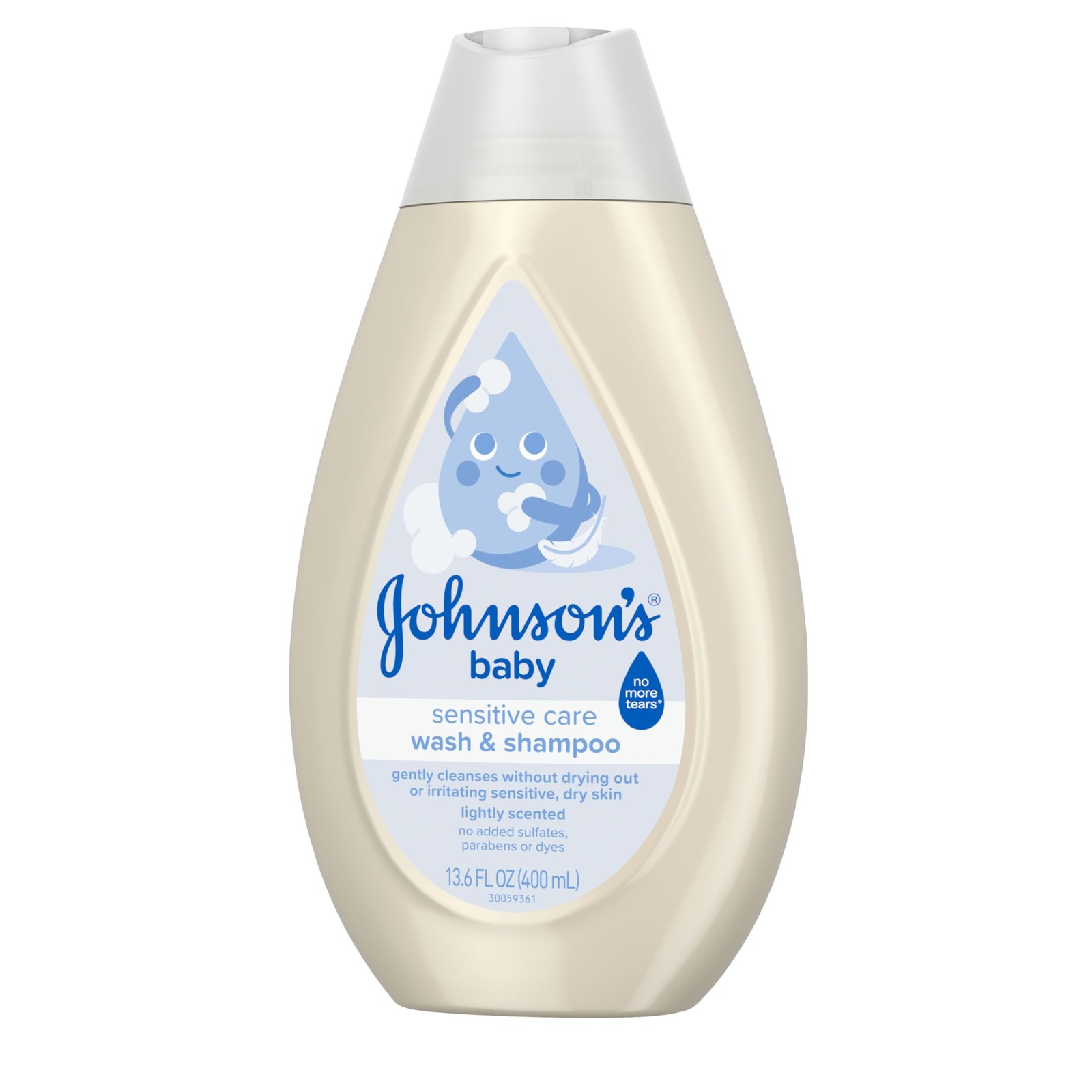 Johnsons Sensitive Care Baby Body Wash  Shampoo, Daily Moisturizing 2-in-1