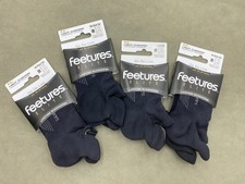 Women 4 Pairs Feetures Elite Light Cushion No Show Tab Unisex Socks Size M