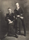 US Coast Guard Sailors c1917 Photo WW1 era Bayman Medic Gunner Insignia  *P190b