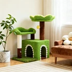 Flower Cat Tree with Condo, 29" Multi-Level Tower for Small Cats & Kittens