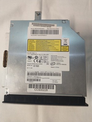 Sony NEC Optiarc DVD/CD Rewritable Drive, AD7583S-AR, Black/Silver Bezel - SATA