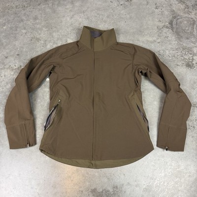 Nau Jacket Womens Medium Green Full Zip Outdoors Wind Block Flaws Preowned