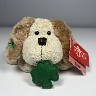 Russ Berrie Luv Pets Donegal Plush Clover Dog 20944 St Patrick's