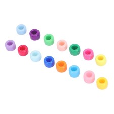 100Pcs Beard Beads Simple Design Perfect Size Glossy Texture Durable Lightweight