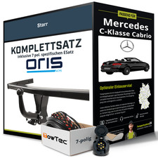 Für MERCEDES C-Klasse Cabrio Typ A205 Anhängerkupplung starr +eSatz 7pol 16- NEU