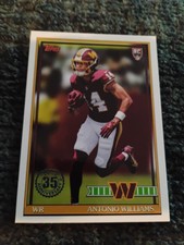 2026 Topps Flagship Football Antonio Williams Rookie Card -1991 Tribute 91TR-28. rookie card picture
