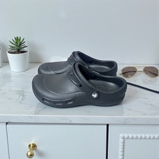 Crocs Bistro Work Clog Shoes Dark Gray Slip Resistant Women's US 9 M 10075001