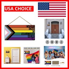 Durable Rainbow Pride Door Sign   Perfect Gift for LGBTQ Allies and Friends