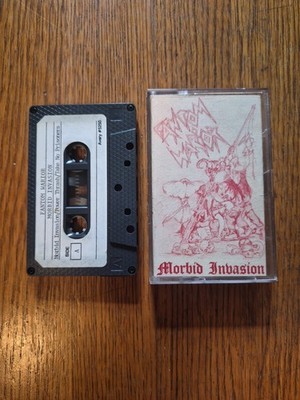 Fantom Warior Morbid Invasion 1986 RARE Cassette Red Cover - Thrasher Metal 