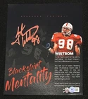Nebraska Cornhuskers GRANT WISTROM Signed 8x10 Photo Beckett BAS PLEASE READ