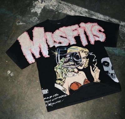 Civil Regime x Misfits ''Die Die My Darling'' 199X OS Tee in Vintage Black - L