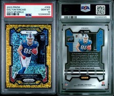 2023 Prizm Dalton Kincaid Gold Sparkle RC PSA Gem Mint 10