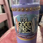Hand Crafted 20oz Tumbler With Cute Purple For A Surfing Or Someone Love Beach — photo 2