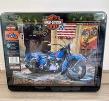F.X. Schmid Harley Davidson Puzzle "At Your Service" in tin Scott Jacobs NEW