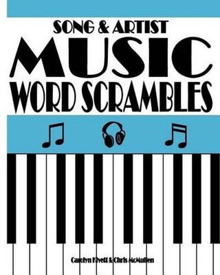 Song & Künstler Musik Wort Scrambles: Entschlüsseln Sie die Buchstaben, um Volkslied zu bilden 