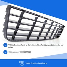 Fits VW Golf Mk5 Hatchback 2004-2008 Front Lower Centre Bumper Grille