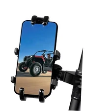 UTV Phone Holder, Aluminum Alloy Heavy Duty Cell Phone Mount for UTV/SXS,360° 