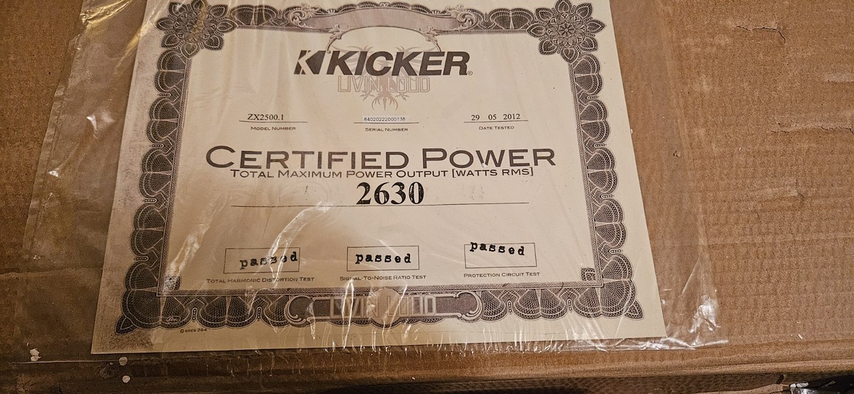 Kicker Zx2500.1 1-Channel Car Amp for sale online | eBay