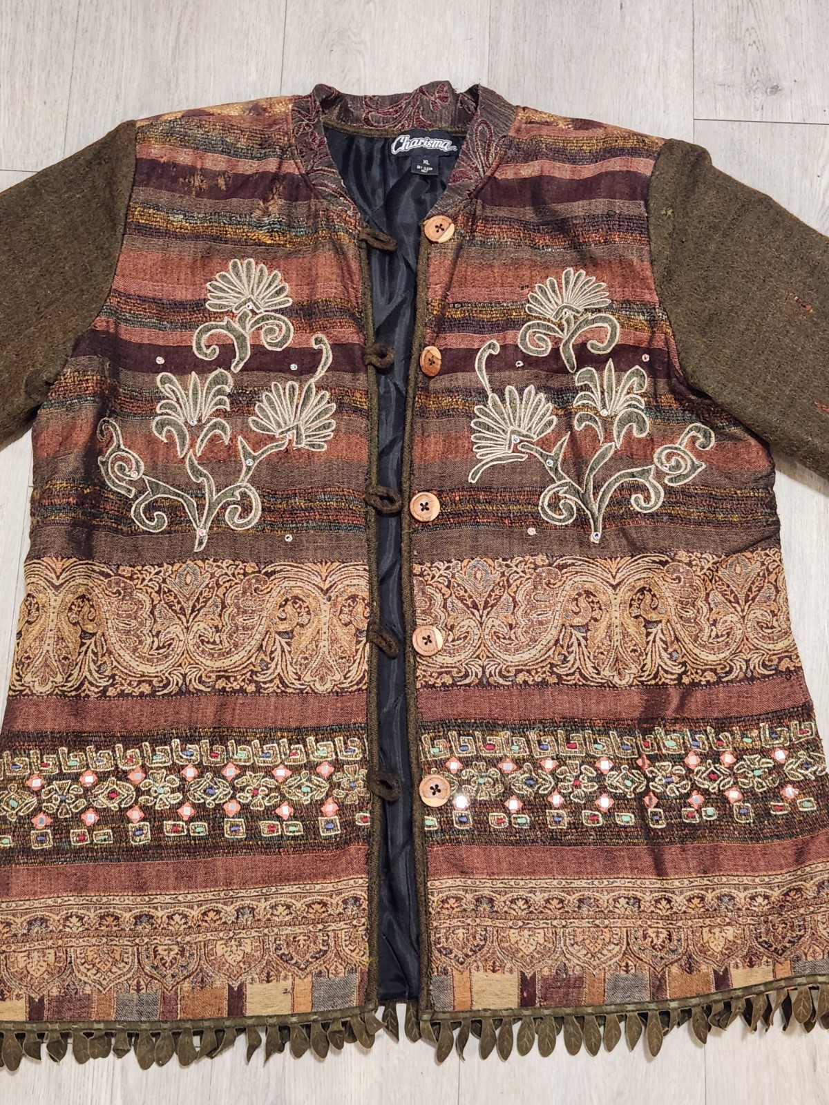 Charisma Boho Patchwork Jacket – XLFair Condition… - image 6