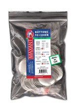 25 Buttons to Cover - Made in USA - Cover Buttons with Flat Backs Size 75 (1 ...