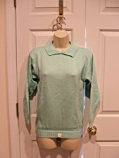 NWT FIRMAN KNITWEAR MADE IN USA 100% ACRYLIC MINT PULLOVER SWEATER SMALL