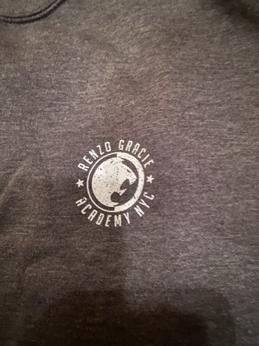 RENZO GRACIE ACADEMY NYC CHARCOAL CREWNECK XL