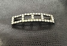 Vintage ART DECO Era RHINESTONE OVERSIZED BARETTE