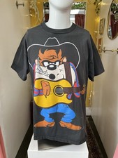 1993 Warner Bros Tasmanian Devil Double Sided Graphic T-shirt / Anvil / Men  s XL
